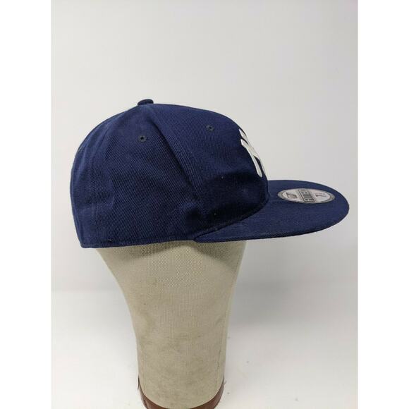 New Era Hat Cap New York Yankees MLB Size 7 1/2 Embroidered Logo Blue Baseball - Picture 5 of 12